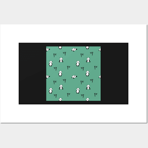 Cute panda bears Wall Art by mehdime